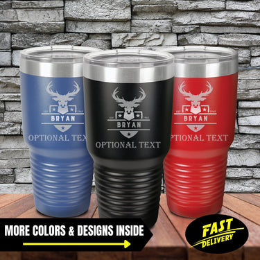 Personalized Buck Tumbler Hunting Gifts